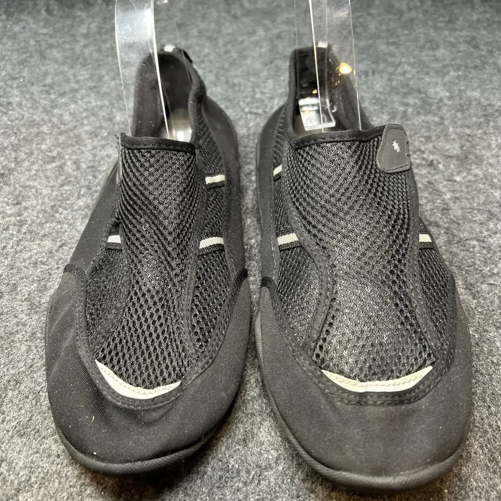 Black Water Shoes Mens Size 11 Mesh Slip On Water Socks Swim Beach Gym Shoe